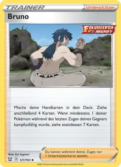 Pokémon-Karte Bruno 121/163