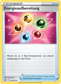 Pokémon-Karte Energieaufbereitung 124/163