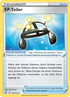 Pokémon-Karte EP-Teiler 126/163