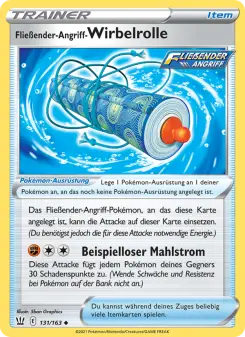 Pokémon-Karte Fließender-Angriff-Wirbelrolle 131/163