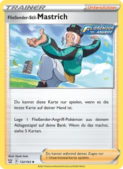 Pokémon-Karte Fließender-Stil-Mastrich 132/163