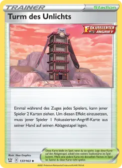Pokémon-Karte Turm des Unlichts 137/163