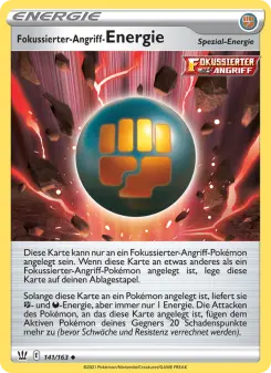 Pokémon-Karte Fokussierter-Angriff-Energie 141/163