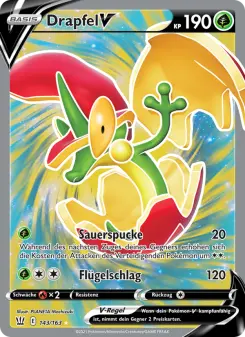 Pokémon-Karte Drapfel V 143/163