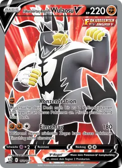 Pokémon-Karte Fokussierter-Angriff-Wulaosu V 150/163