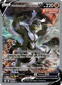 Pokémon-Karte Fokussierter-Angriff-Wulaosu V 151/163