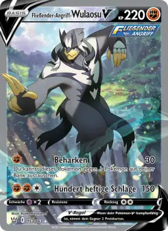 Pokémon-Karte Fließender-Angriff-Wulaosu V 153/163
