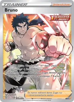 Pokémon-Karte Bruno 158/163