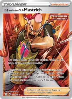 Pokémon-Karte Fokussierter-Stil-Mastrich 163/163