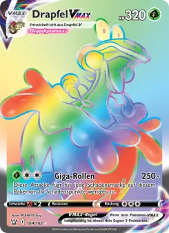 Pokémon-Karte Drapfel VMAX 164/163