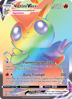 Pokémon-Karte Victini VMAX 165/163