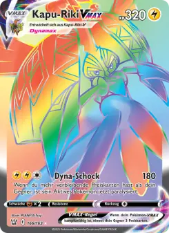 Pokémon-Karte Kapu-Riki VMAX 166/163