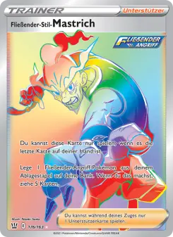 Pokémon-Karte Fließender-Stil-Mastrich 176/163