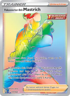 Pokémon-Karte Fokussierter-Stil-Mastrich 177/163