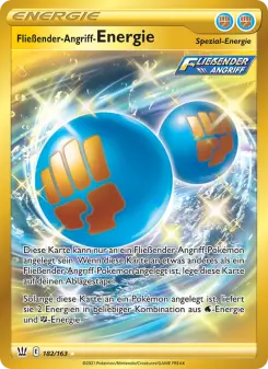 Pokémon-Karte Fließender-Angriff-Energie 182/163