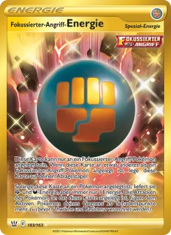 Pokémon-Karte Fokussierter-Angriff-Energie 183/163