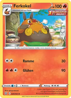 Pokémon-Karte Ferkokel 024/163