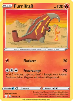 Pokémon-Karte Furnifraß 026/163