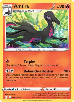 Pokémon-Karte Amfira 028/163