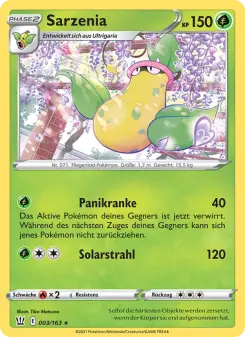 Pokémon-Karte Sarzenia 003/163