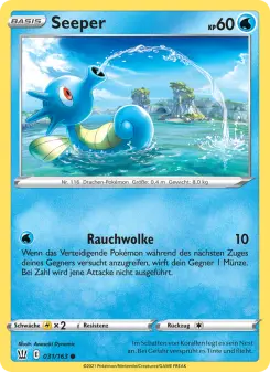 Pokémon-Karte Seeper 031/163