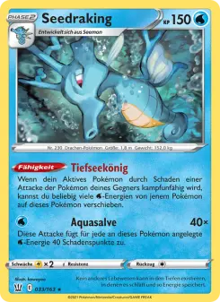 Pokémon-Karte Seedraking 033/163
