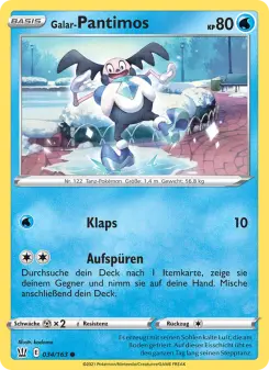 Pokémon-Karte Galar-Pantimos 034/163