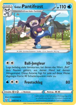 Pokémon-Karte Galar-Pantifrost 035/163