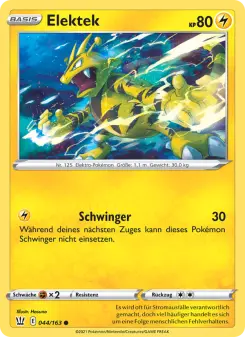Pokémon-Karte Elektek 044/163