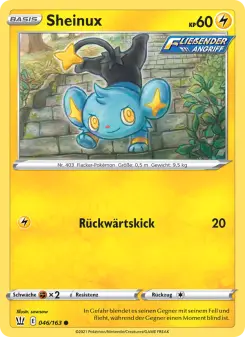 Pokémon-Karte Sheinux 046/163