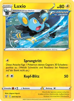 Pokémon-Karte Luxio 047/163