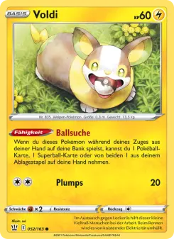 Pokémon-Karte Voldi 052/163