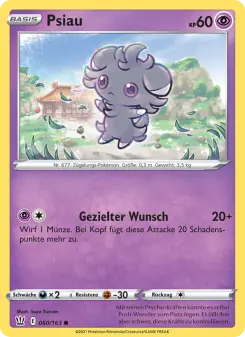 Pokémon-Karte Psiau 060/163