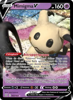 Pokémon-Karte Mimigma V 062/163