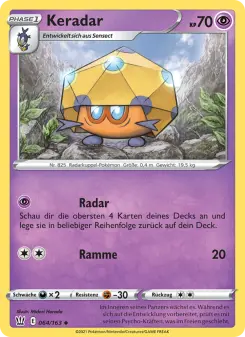 Pokémon-Karte Keradar 064/163