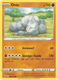 Pokémon-Karte Onix 068/163