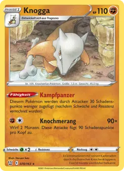 Pokémon-Karte Knogga 070/163