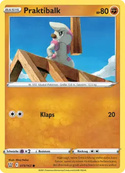 Pokémon-Karte Praktibalk 073/163