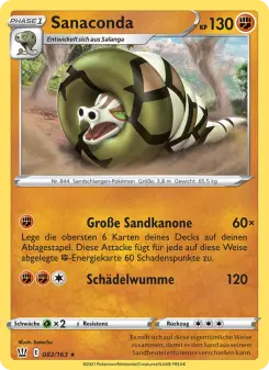 Pokémon-Karte Sanaconda 082/163