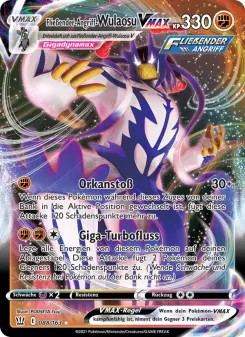 Pokémon-Karte Fließender-Angriff-Wulaosu VMAX 088/163