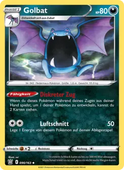 Pokémon-Karte Golbat 090/163