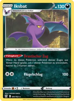 Pokémon-Karte Iksbat 091/163