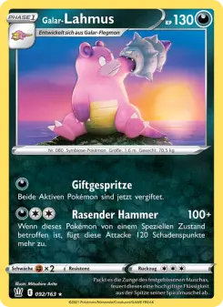 Pokémon-Karte Galar-Lahmus 092/163