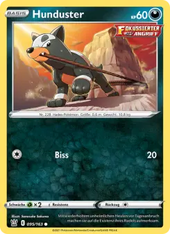 Pokémon-Karte Hunduster 095/163