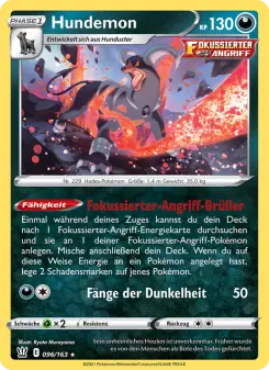 Pokémon-Karte Hundemon 096/163