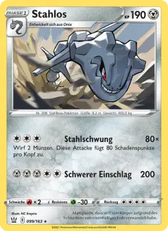 Pokémon-Karte Stahlos 099/163