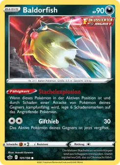 Pokémon-Karte Baldorfish 101/198