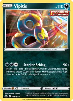 Pokémon-Karte Vipitis 102/198