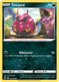 Pokémon-Karte Toxiped 105/198