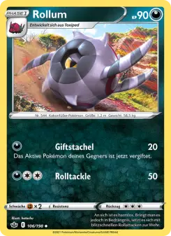 Pokémon-Karte Rollum 106/198